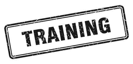 training stamp. training square grunge sign. trainingのイラスト素材