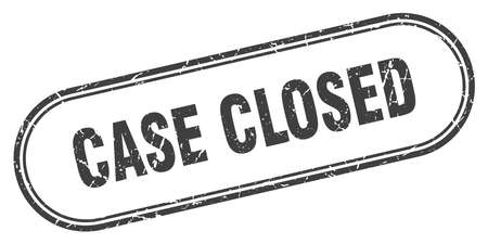 case closed stamp. case closed square grunge sign. case closedのイラスト素材