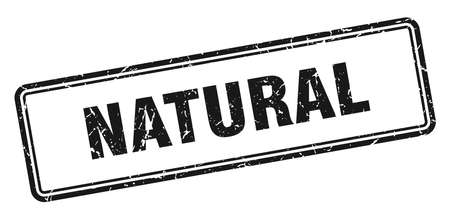 natural stamp. natural square grunge sign. naturalのイラスト素材