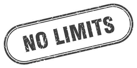 no limits stamp. no limits square grunge sign. no limitsのイラスト素材