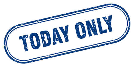 today only stamp. today only square grunge sign. today onlyのイラスト素材