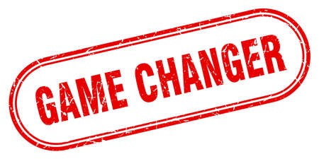 game changer stamp. game changer square grunge sign. game changerのイラスト素材
