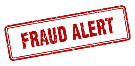 fraud alert stamp. fraud alert square grunge sign. fraud alertのイラスト素材