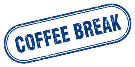 coffee break stamp. coffee break square grunge sign. coffee breakのイラスト素材