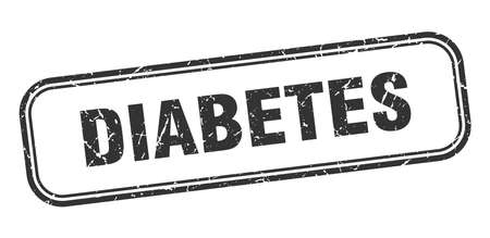 diabetes stamp. diabetes square grunge sign. diabetesのイラスト素材