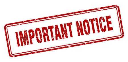 important notice stamp. important notice square grunge sign. important noticeのイラスト素材