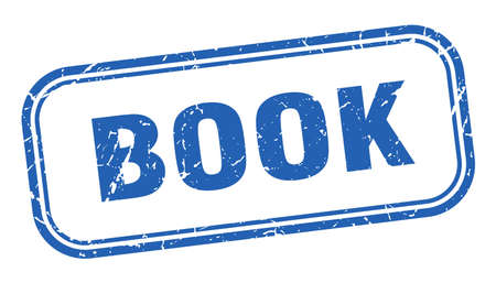 book stamp. book square grunge sign. bookのイラスト素材