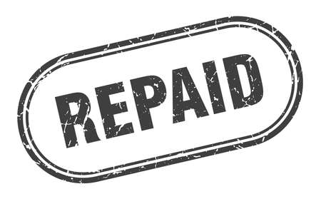 repaid stamp. repaid square grunge sign. repaidのイラスト素材