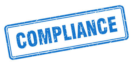 compliance stamp. compliance square grunge sign. complianceのイラスト素材