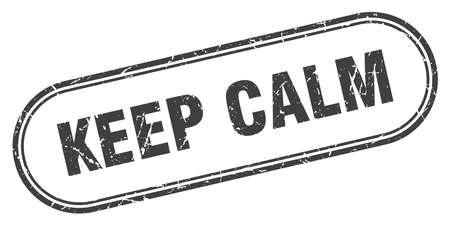 keep calm stamp. keep calm square grunge sign. keep calmのイラスト素材