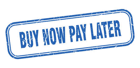 buy now pay later stamp. buy now pay later square grunge sign. buy now pay laterのイラスト素材