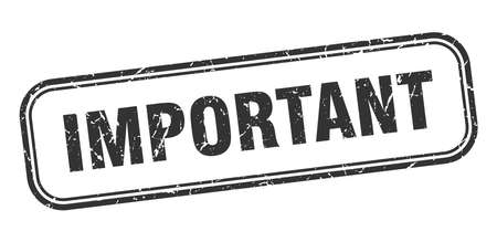 important stamp. important square grunge sign. importantのイラスト素材