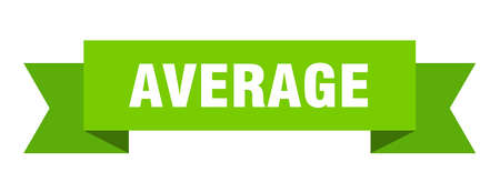 average ribbon. average isolated sign. average bannerのイラスト素材