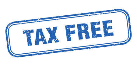 tax free stamp. tax free square grunge sign. tax freeのイラスト素材