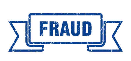 fraud grunge ribbon. fraud sign. fraud bannerのイラスト素材