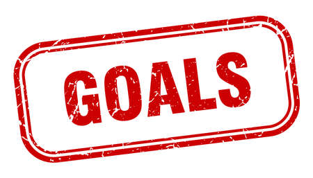 goals stamp. goals square grunge sign. goalsのイラスト素材