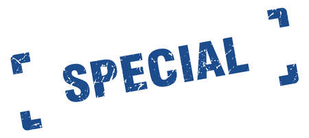 special stamp. special square grunge sign. specialのイラスト素材