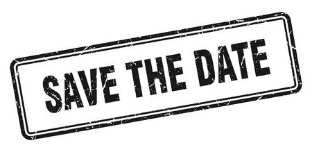 save the date stamp. save the date square grunge sign. save the dateのイラスト素材