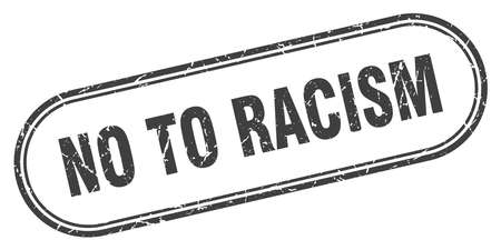 no to racism stamp. no to racism square grunge sign. no to racismのイラスト素材