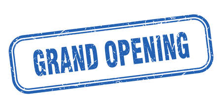 grand opening stamp. grand opening square grunge sign. grand openingのイラスト素材