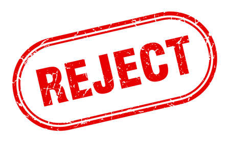 reject stamp. reject square grunge sign. rejectのイラスト素材
