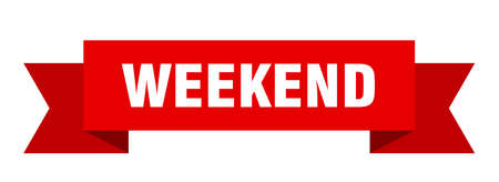 weekend ribbon. weekend isolated sign. weekend bannerのイラスト素材