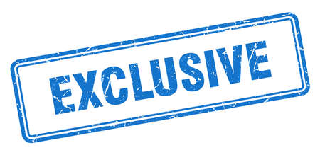 exclusive stamp. exclusive square grunge sign. exclusiveのイラスト素材