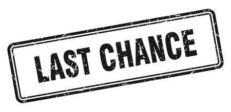 last chance stamp. last chance square grunge sign. last chanceのイラスト素材