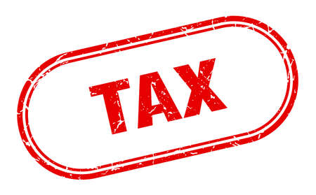 tax stamp. tax square grunge sign. taxのイラスト素材