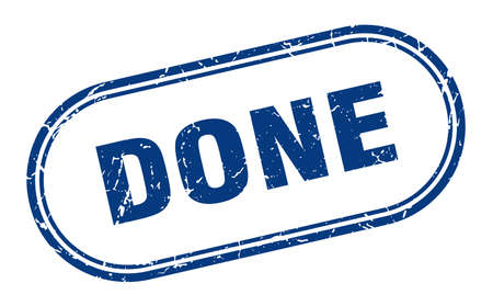 done stamp. done square grunge sign. doneのイラスト素材