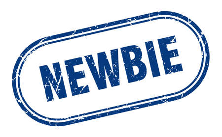 newbie stamp. newbie square grunge sign. newbieのイラスト素材
