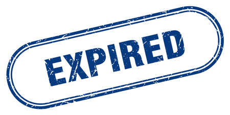 expired stamp. expired square grunge sign. expiredのイラスト素材