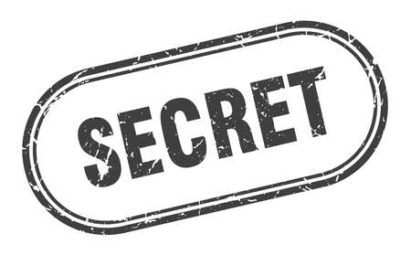 secret stamp. secret square grunge sign. secretのイラスト素材