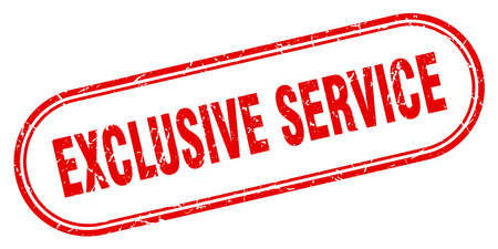 exclusive service stamp. exclusive service square grunge sign. exclusive serviceのイラスト素材