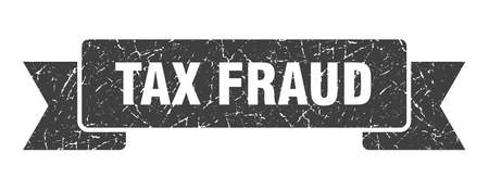 tax fraud grunge ribbon. tax fraud sign. tax fraud bannerのイラスト素材