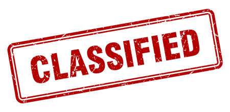 classified stamp. classified square grunge sign. classifiedのイラスト素材