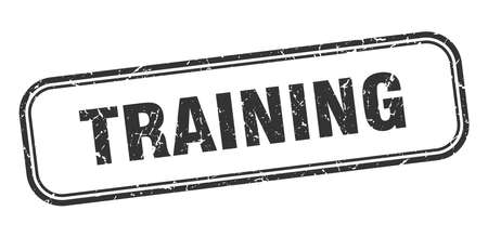 training stamp. training square grunge sign. trainingのイラスト素材