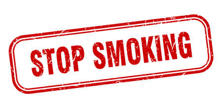 stop smoking stamp. stop smoking square grunge sign. stop smokingのイラスト素材