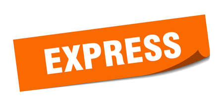express sticker. express square isolated sign. expressのイラスト素材
