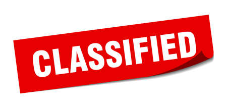 classified sticker. classified square isolated sign. classifiedのイラスト素材