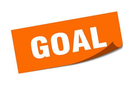 goal sticker. goal square isolated sign. goalのイラスト素材