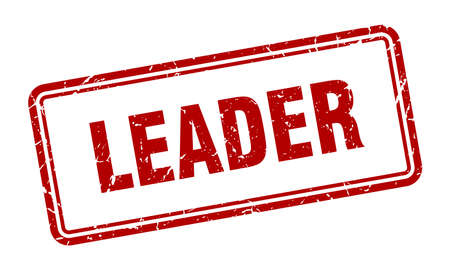 leader stamp. leader square grunge sign. leaderのイラスト素材