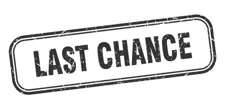 last chance stamp. last chance square grunge sign. last chanceのイラスト素材