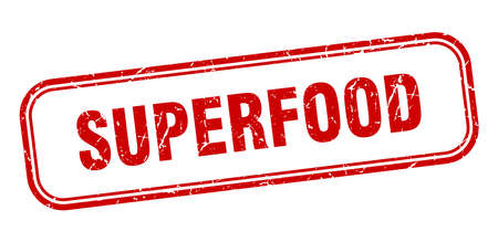 superfood stamp. superfood square grunge sign. superfoodのイラスト素材