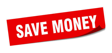 save money sticker. save money square isolated sign. save moneyのイラスト素材