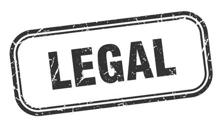 legal stamp. legal square grunge sign. legalのイラスト素材