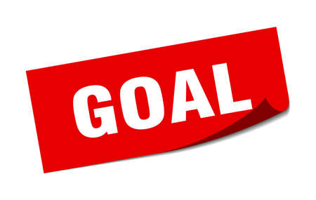 goal sticker. goal square isolated sign. goalのイラスト素材