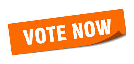 vote now sticker. vote now square isolated sign. vote nowのイラスト素材