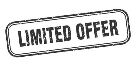 limited offer stamp. limited offer square grunge sign. limited offerのイラスト素材