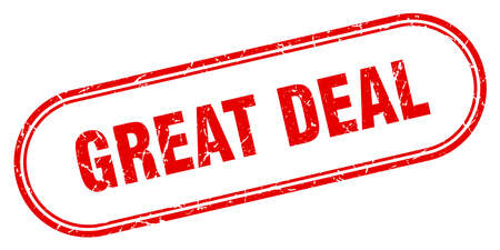 great deal stamp. great deal square grunge sign. great dealのイラスト素材